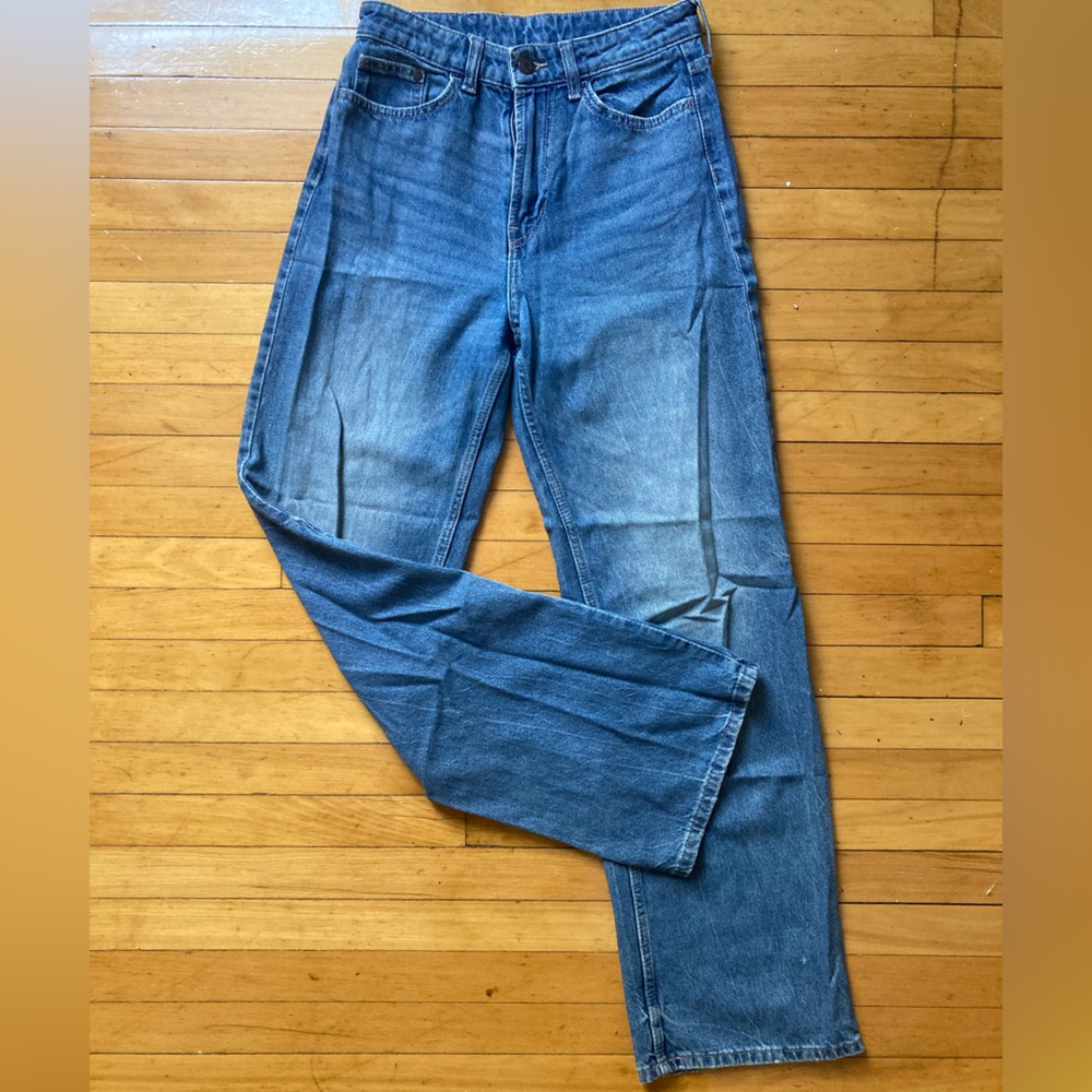 &denim h and m women’s Mrs wash jeans size 4 ultra high wide leg